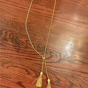 J.Crew Gold Tassel Necklace